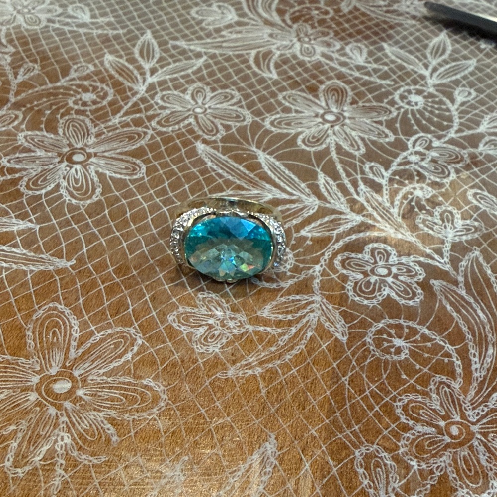 Elegant Blue Gemstone Ring